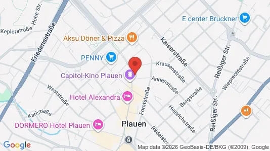 Apartments for rent i Vogtlandkreis - kort over placeringen