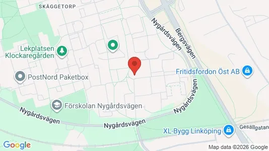 Apartments for rent i Linköping - kort over placeringen