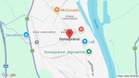 Apartments for rent i Dunaújvárosi - kort over placeringen