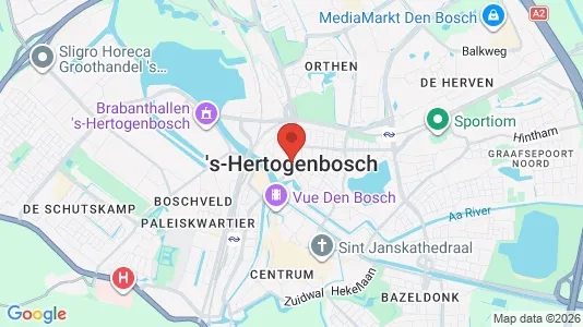 Apartments for rent i Den Bosch - kort over placeringen