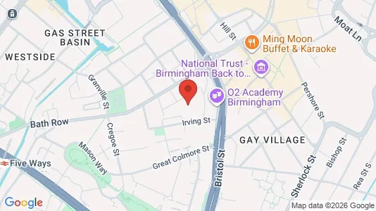 Apartments for rent i Birmingham - West Midlands - kort over placeringen