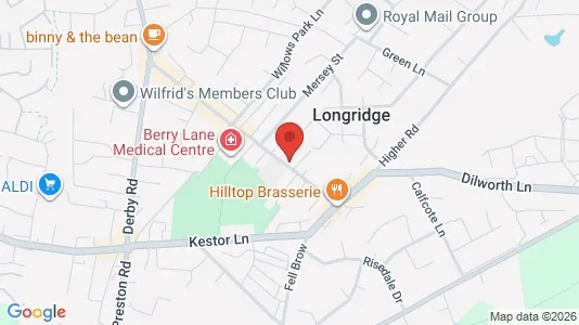 Apartments for rent i Preston - Lancashire - kort over placeringen
