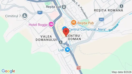 Apartments for rent i Reşiţa - kort over placeringen