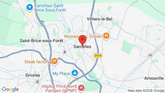 Apartments for rent in Sarcelles - Photo from Google Street View