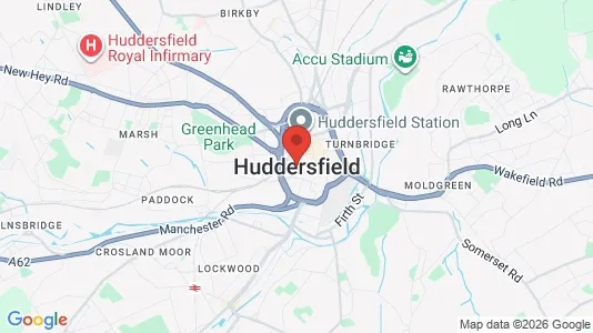 Rooms for rent in Huddersfield - West Yorkshire - Photo from Google Street View