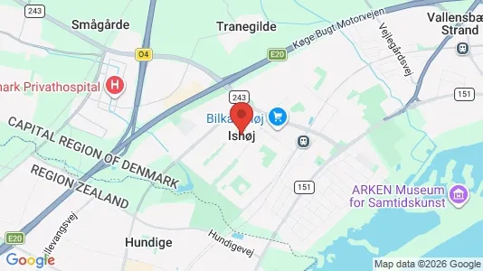 Houses for rent i Ishøj - kort over placeringen