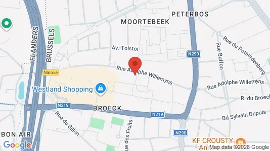 Apartments for rent i Brussels Anderlecht - kort over placeringen