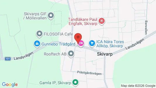 Apartments for rent i Skurup - kort over placeringen