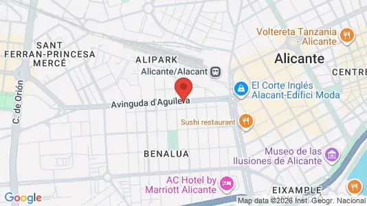 Apartments for rent i Alicante/Alacant - kort over placeringen