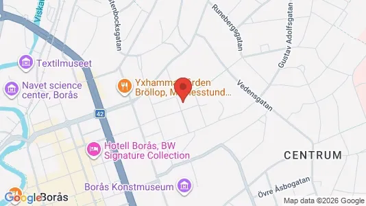 Apartments for rent i Borås - kort over placeringen