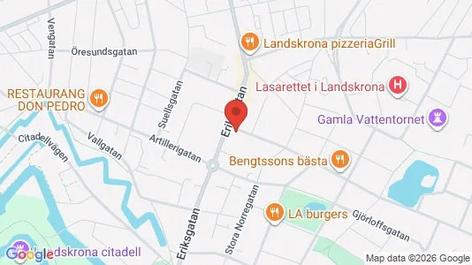 Apartments for rent i Landskrona - kort over placeringen