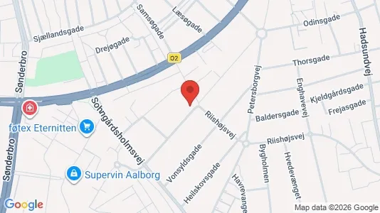 Apartments for rent i Aalborg Center - kort over placeringen