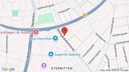 Apartments for rent i Aalborg Center - kort over placeringen