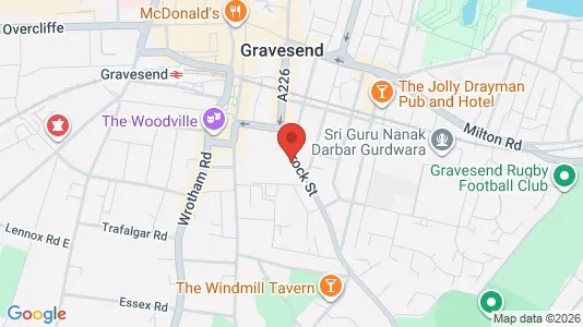 Apartments for rent i Gravesend - Kent - kort over placeringen