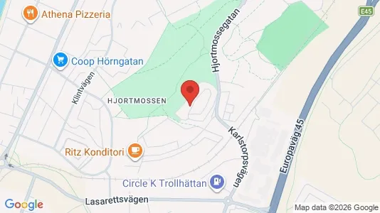 Apartments for rent i Trollhättan - kort over placeringen