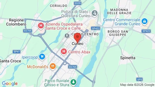 Apartments for rent i Cuneo - kort over placeringen