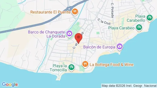 Apartments for rent i Nerja - kort over placeringen