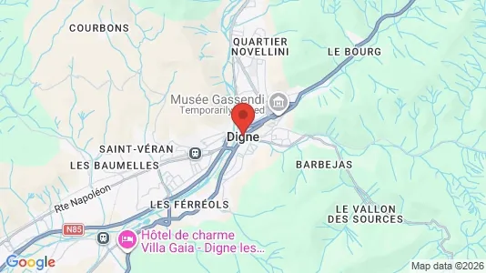 Apartments for rent in Digne-les-Bains - Photo from Google Street View