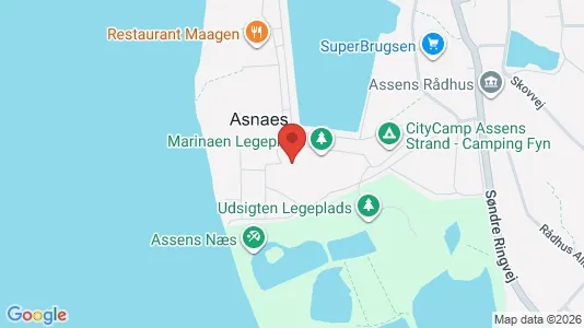 Apartments for rent i Assens - kort over placeringen