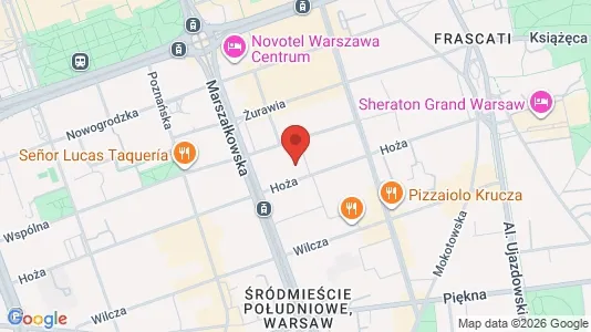 Rooms for rent i Warszawa Śródmieście - kort over placeringen