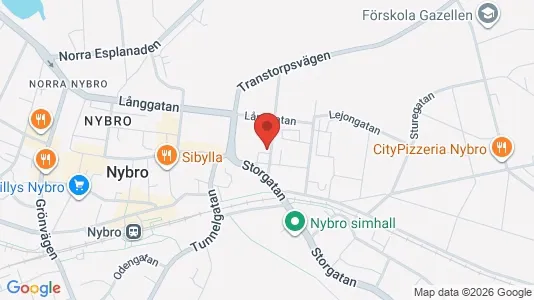 Apartments for rent i Nybro - kort over placeringen
