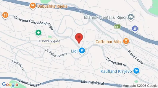 Apartments for rent i Rijeka - kort over placeringen