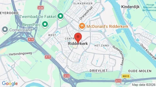 Apartments for rent i Ridderkerk - kort over placeringen