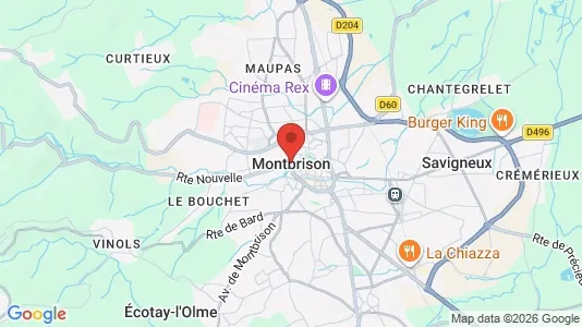 Apartments for rent i Montbrison - kort over placeringen