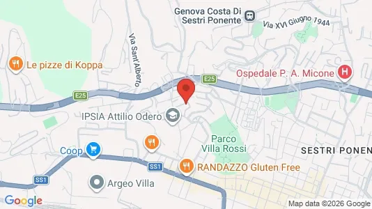 Apartments for rent i Genoa - kort over placeringen