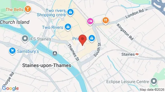Apartments for rent i Staines-upon-Thames - Middlesex - kort over placeringen