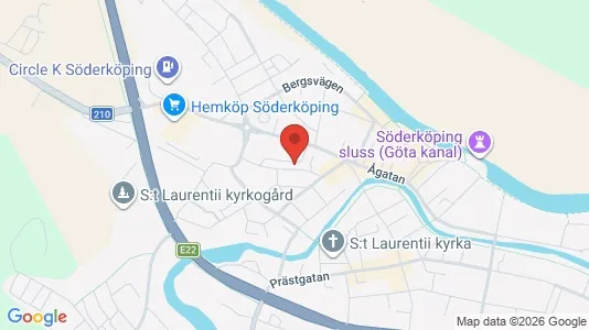 Apartments for rent i Söderköping - kort over placeringen