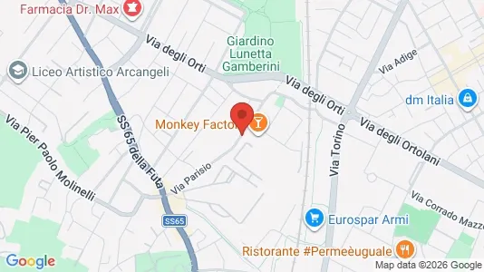Rooms for rent i Bologna - kort over placeringen