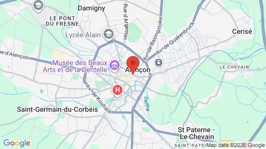 Apartments for rent i Alençon - kort over placeringen