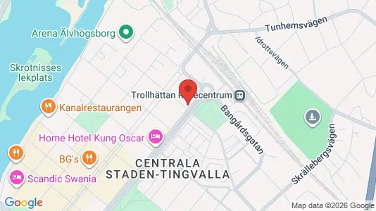 Apartments for rent i Trollhättan - kort over placeringen