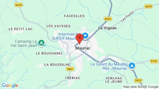 Apartments for rent in Mauriac - Photo from Google Street View