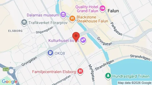 Apartments for rent i Falun - kort over placeringen