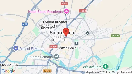 Apartments for rent i Salamanca - kort over placeringen