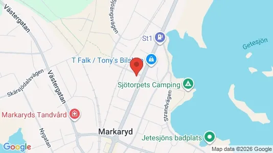 Apartments for rent i Markaryd - kort over placeringen