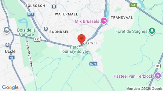 Houses for rent i Brussels Watermaal-Bosvoorde - kort over placeringen