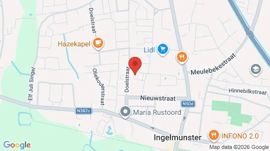 Apartments for rent i Ingelmunster - kort over placeringen