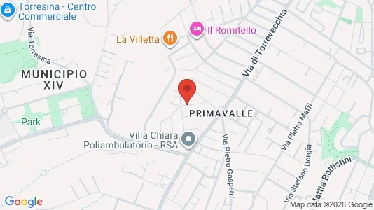 Apartments for rent i Roma Municipio XIV – Monte Mario - kort over placeringen