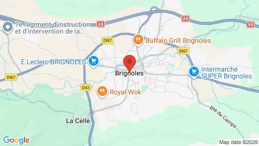 Apartments for rent i Brignoles - kort over placeringen