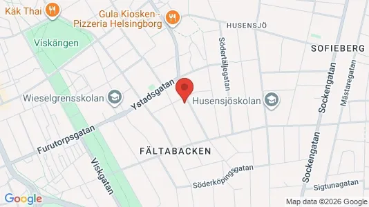 Apartments for rent i Helsingborg - kort over placeringen