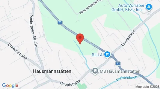 Apartments for rent i Hausmannstätten - kort over placeringen