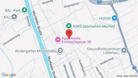 Apartments for rent i Graz - kort over placeringen