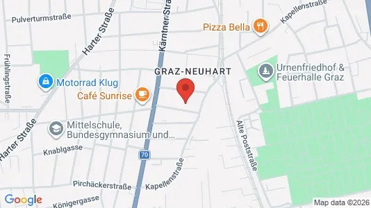 Apartments for rent i Graz - kort over placeringen