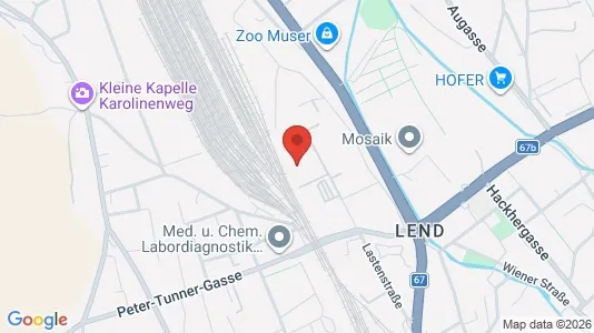Apartments for rent i Graz - kort over placeringen