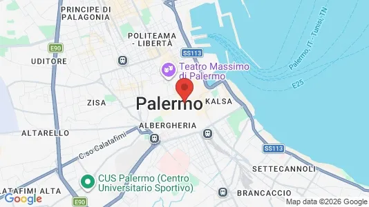 Apartments for rent i Palermo - kort over placeringen