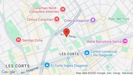 Apartments for rent in Barcelona Sarrià-St. Gervasi - Photo from Google Street View