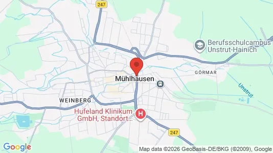 Apartments for rent i Unstrut-Hainich-Kreis - kort over placeringen